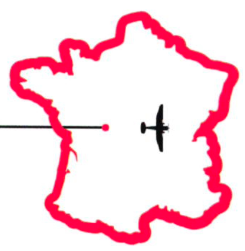 Carte de france avion
